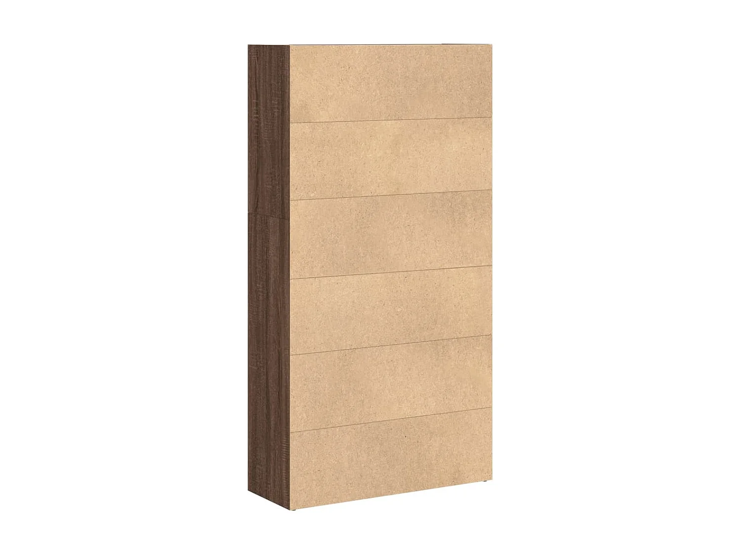 Libreria Divisorio 4 Ripiani Grigio 70x24x129 cm Truciolato