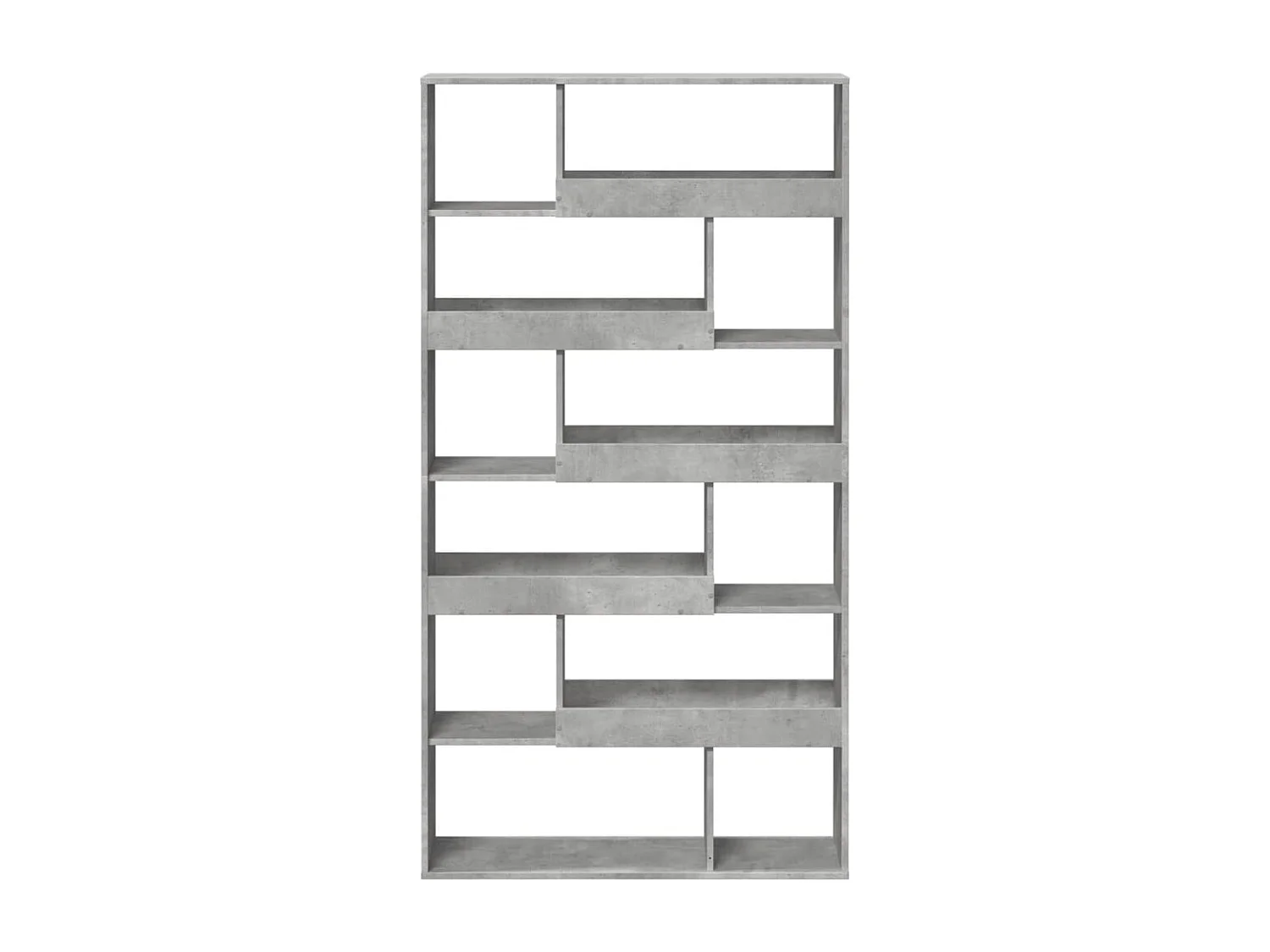 Kamerscherm 100x33x187,5 cm bewerkt hout betongrijs