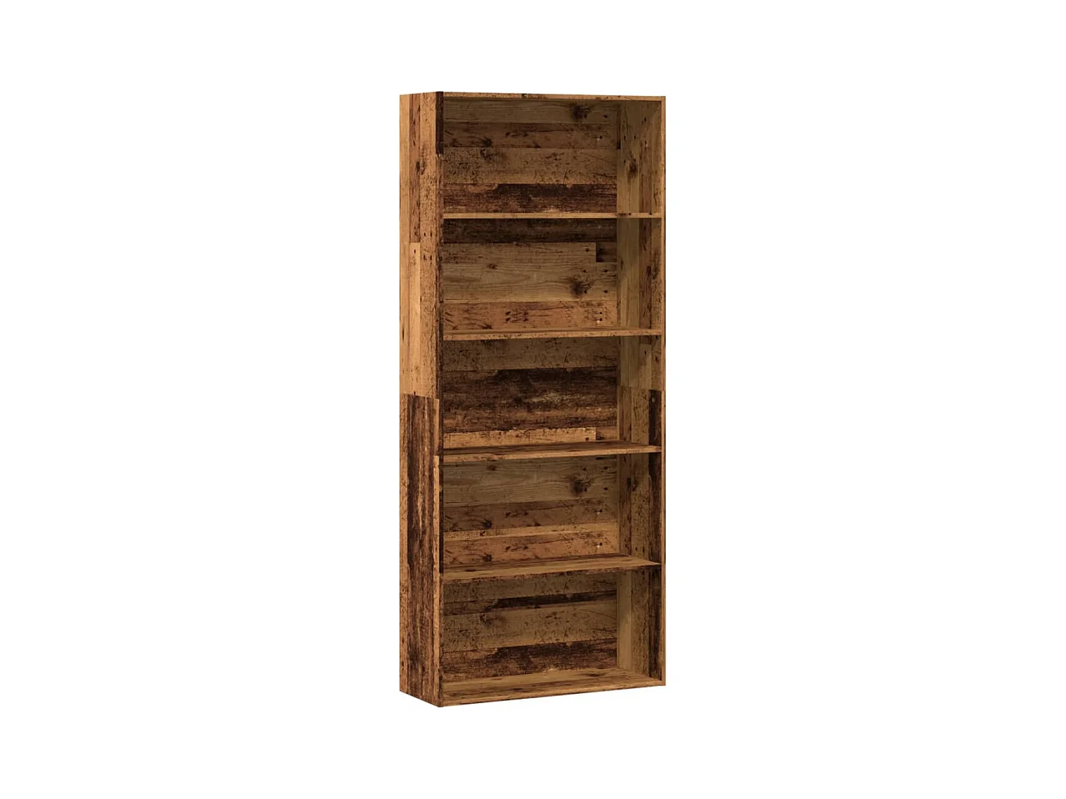 Bibliothèque vieux bois 80x30x189 cm bois d'ingénierie