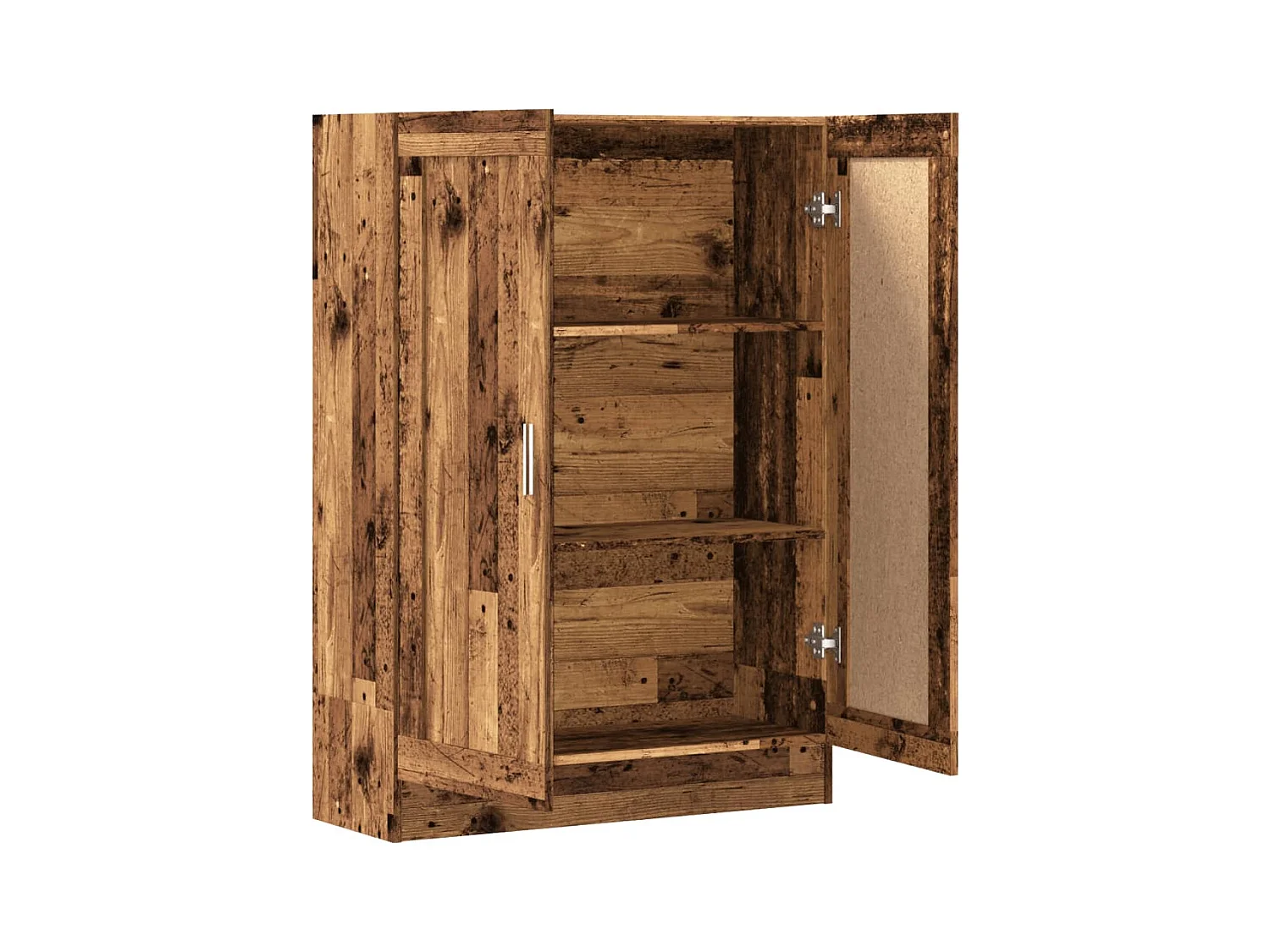 Buffet haut 63x33x180 cm blanc bois d'ingénierie