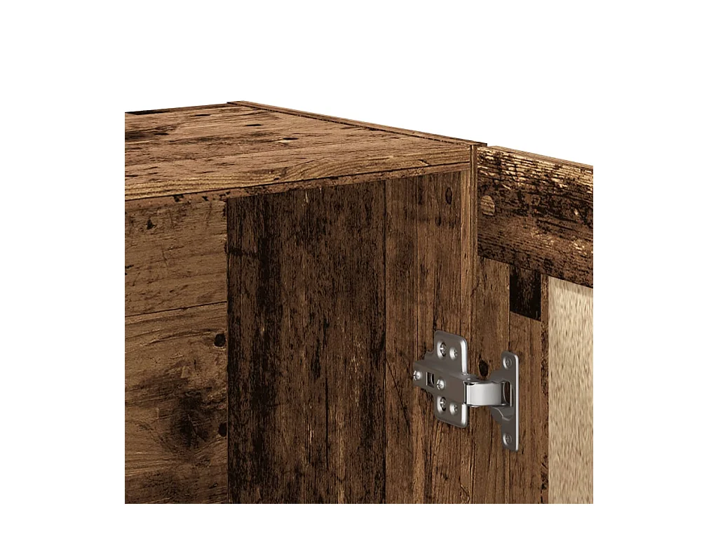 Buffet haut 63x33x180 cm blanc bois d'ingénierie