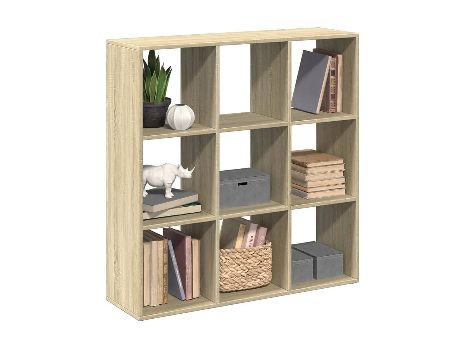 Raumteiler-Bücherregal Sonoma-Eiche 102x29x103,5 cm
