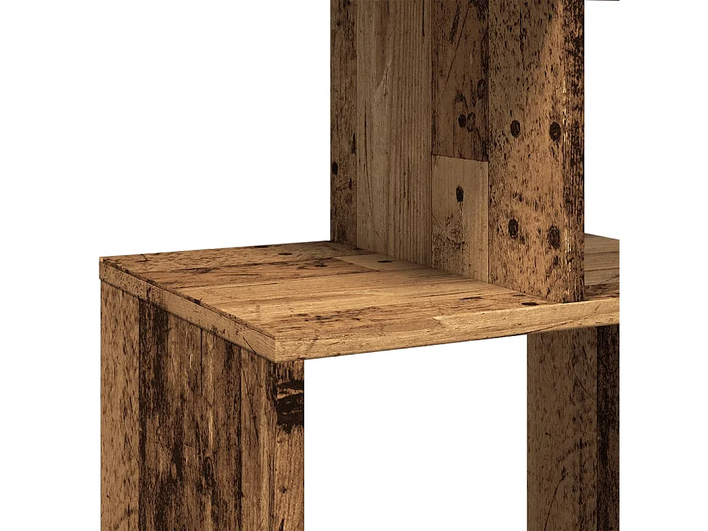 Étagère séparatrice de pièce 3 niveaux chêne sonoma 99x29x99 cm