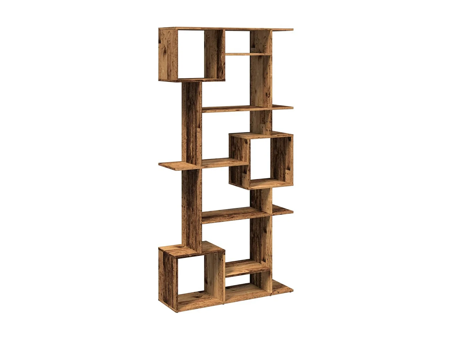 Étagère séparatrice de pièce 3 niveaux chêne sonoma 99x29x99 cm