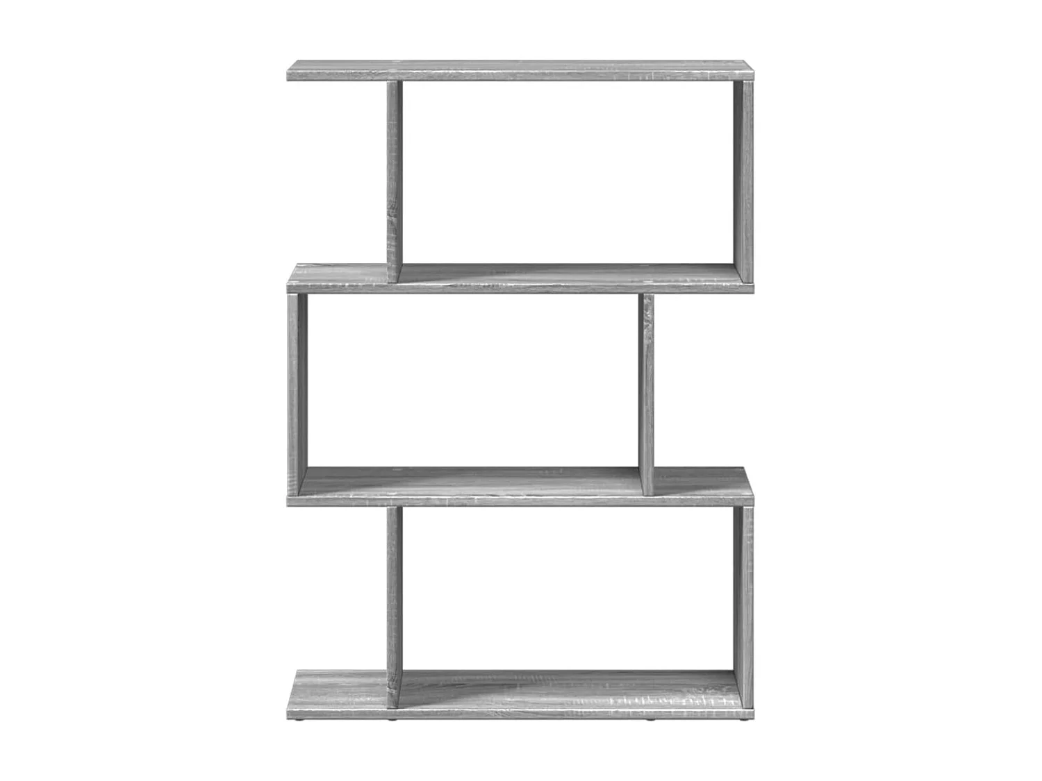 Étagère séparatrice de pièce à 3 niveaux sonoma gris 70x24x97cm