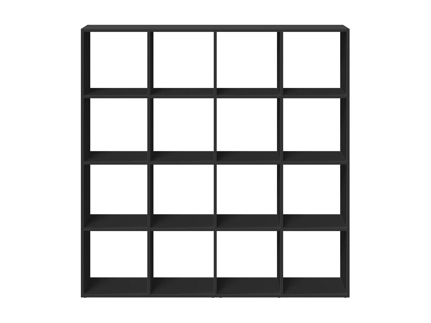 Estantería librería madera ingeniería negra 137,5x29x137,5 cm