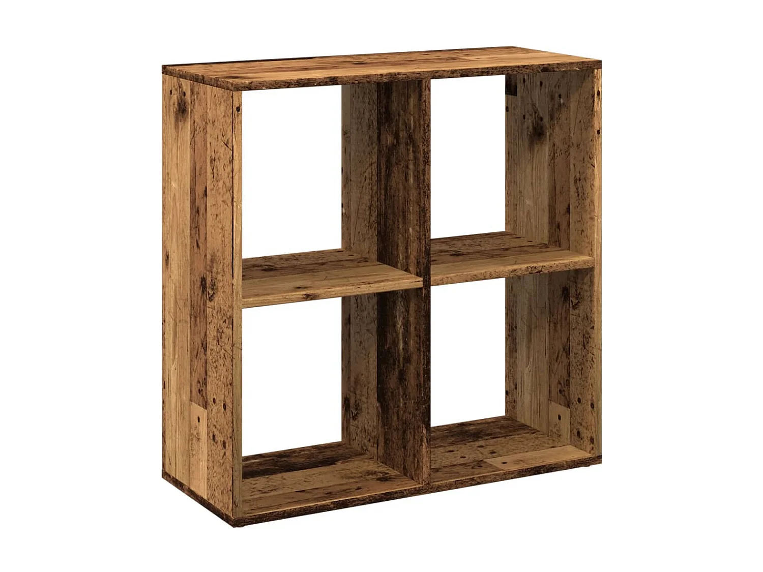 Estantería librería madera ingeniería negra 137,5x29x137,5 cm