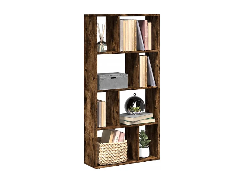 Libreria Rovere Fumo 60x20x120 cm in Truciolato