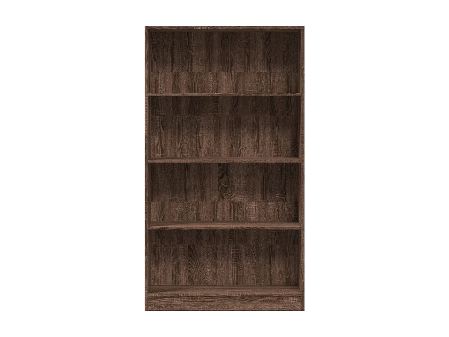Bibliothèque chêne marron 80x24x143 cm bois d'ingénierie