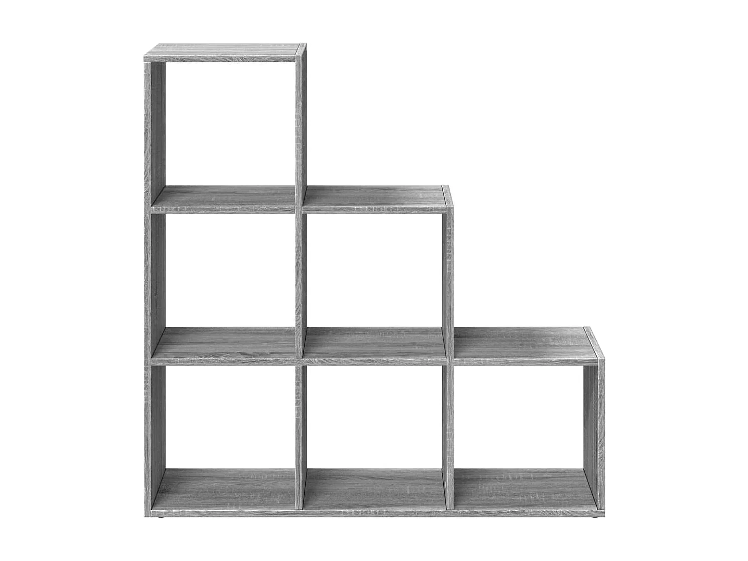 Libreria Divisorio 3Ripiani Grigio Sonoma 99x29x99cm Truciolato