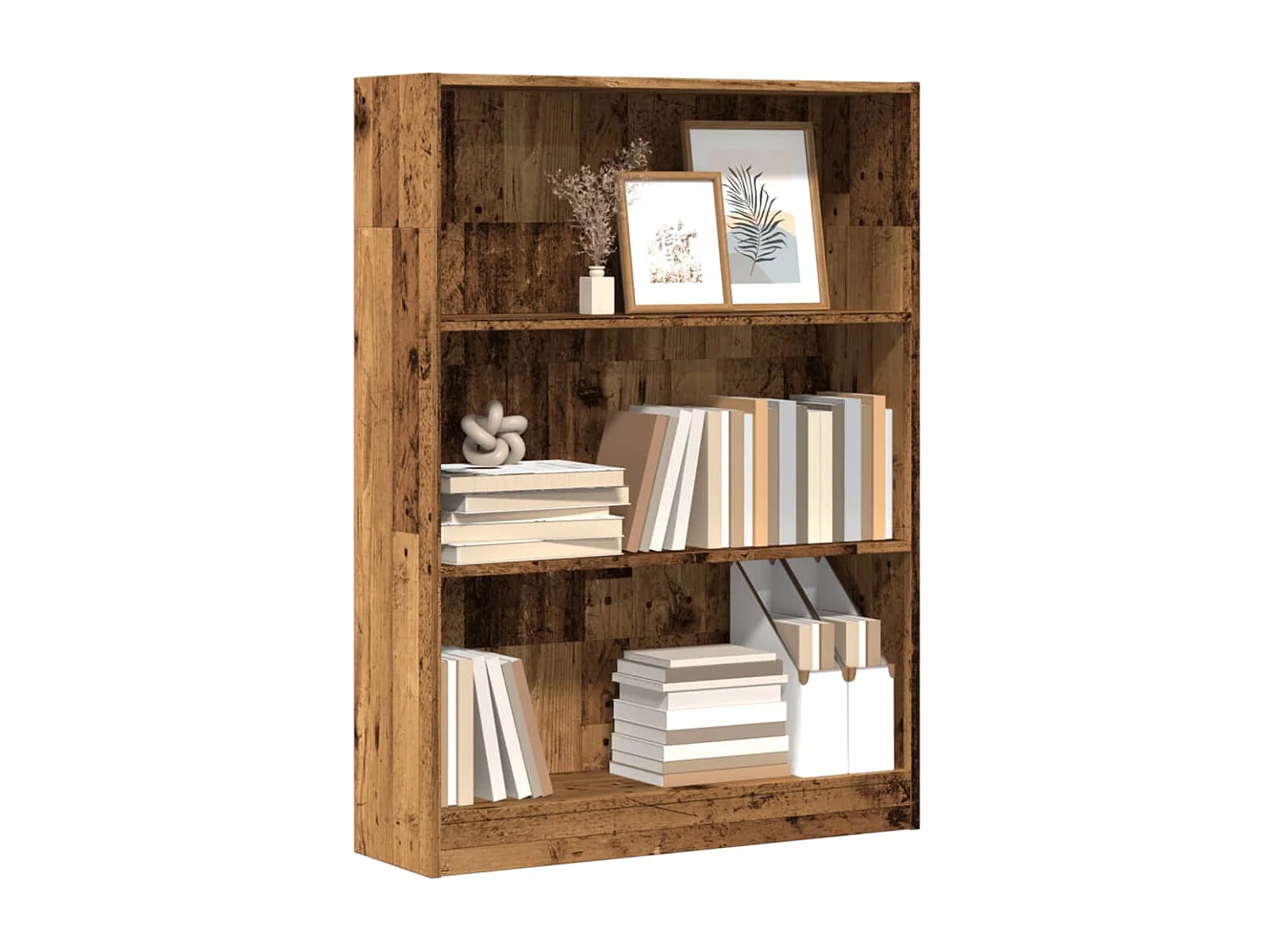 Bücherregal Altholz-Optik 80x24x109 cm Holzwerkstoff