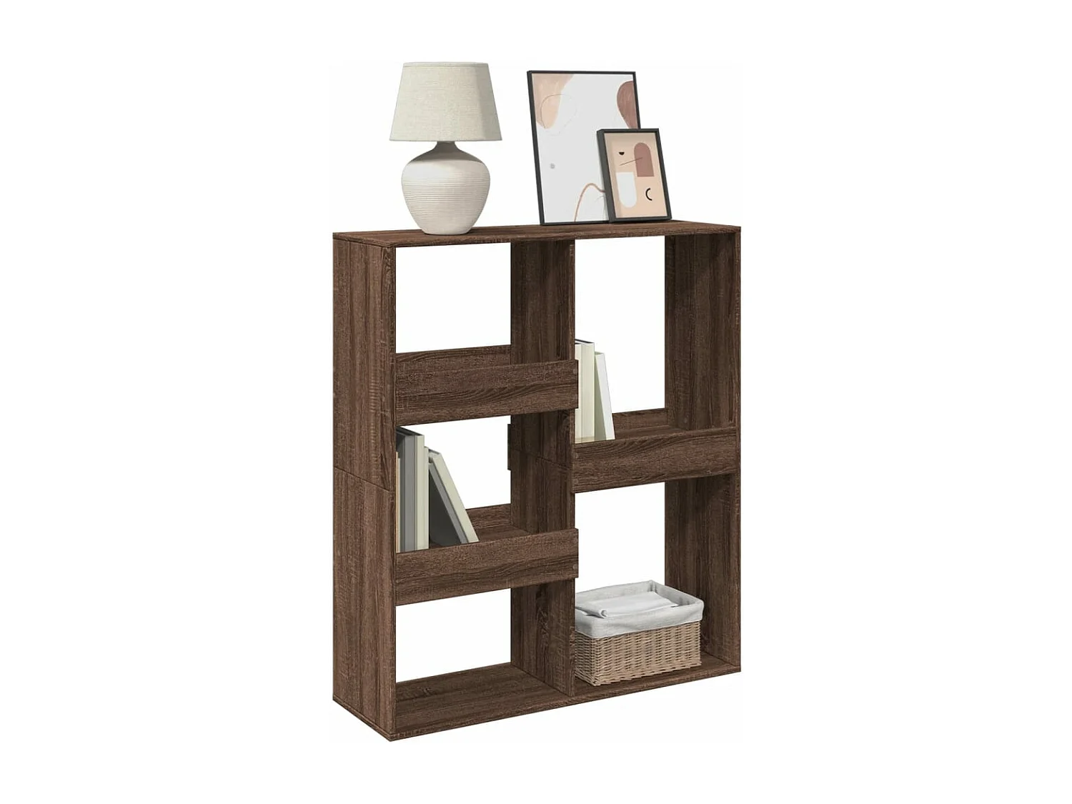 Bibliothèque/Séparateur de pièce chêne marron 100x33x115 cm