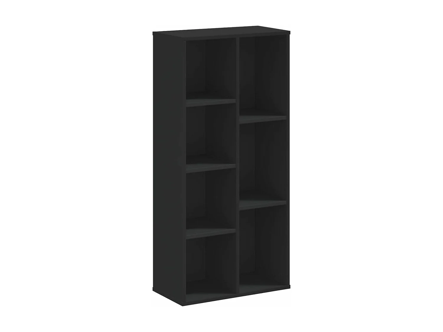 Bücherregal Schwarz 50x25x105 cm Holzwerkstoff