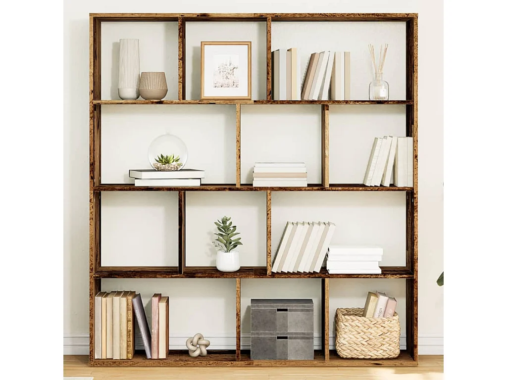 Libreria Legno Antico 132x29x141,5 cm in Legno Multistrato