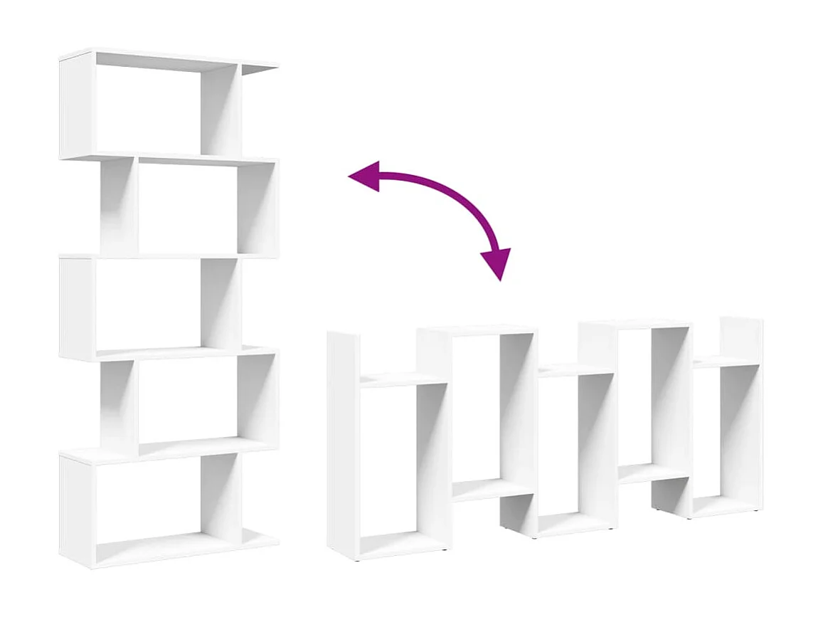 Libreria Legno Antico 132x29x141,5 cm in Legno Multistrato