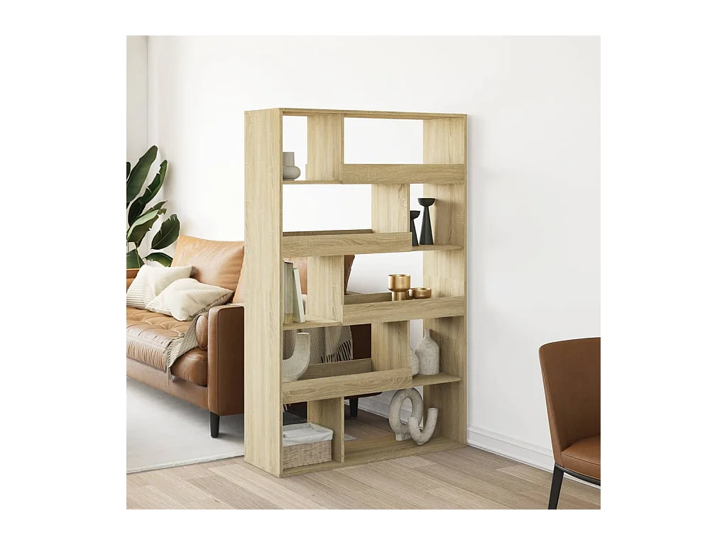 Bibliothèque chêne sonoma 100x33x156,5 cm bois d'ingénierie