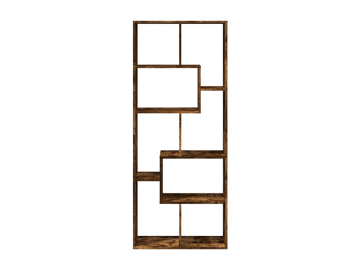 Étagère séparatrice de pièce chêne fumé 67x25x161,5 cm