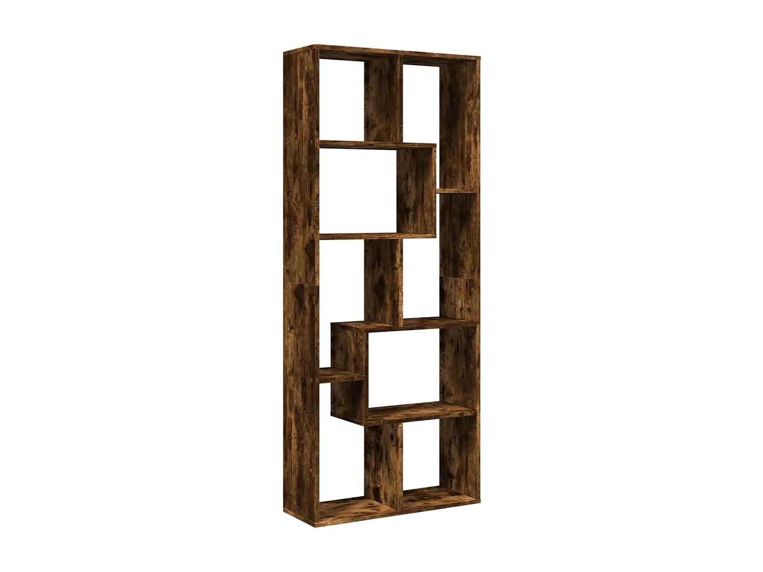 Étagère séparatrice de pièce chêne fumé 67x25x161,5 cm