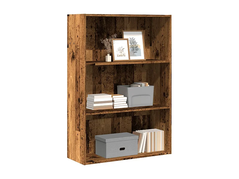 Libreria Legno Antico 80x30x114 cm in Legno Multistrato