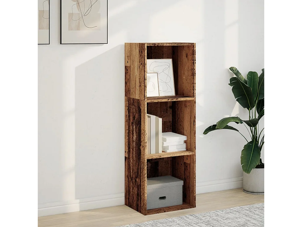 Bibliothèque vieux bois 40x30x114 cm bois d'ingénierie