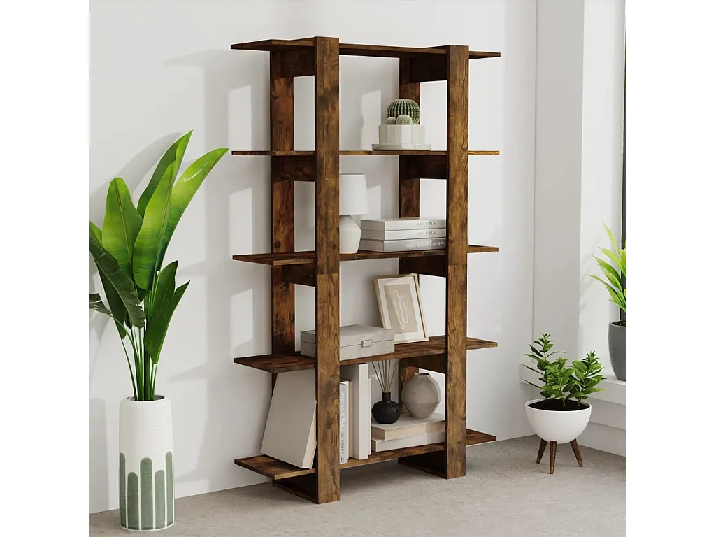 Bibliothèque/buffet blanc brillant 66x30x98cm bois d'ingénierie