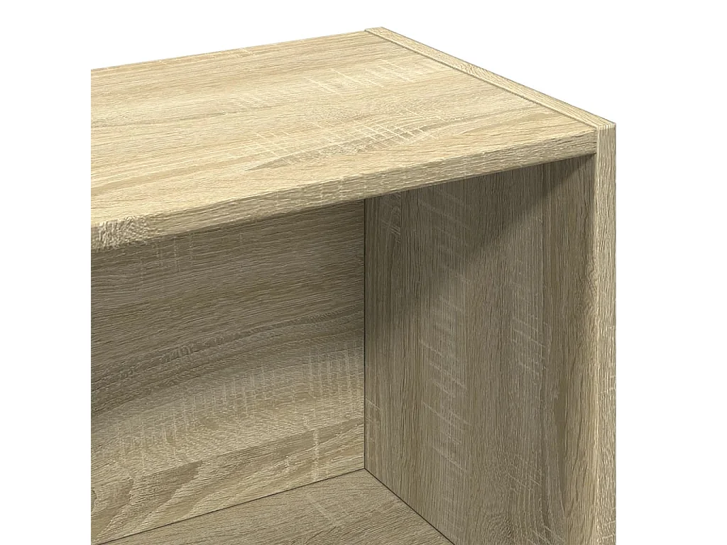 Bibliothèque sonoma gris 40x36x189 cm bois d'ingénierie