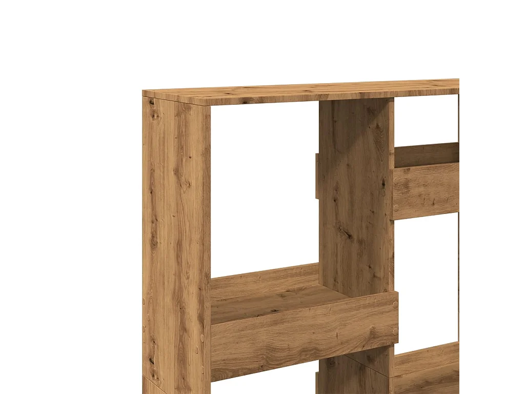 Estantería de esquina 5 niveles madera envejecida 50x50x179 cm