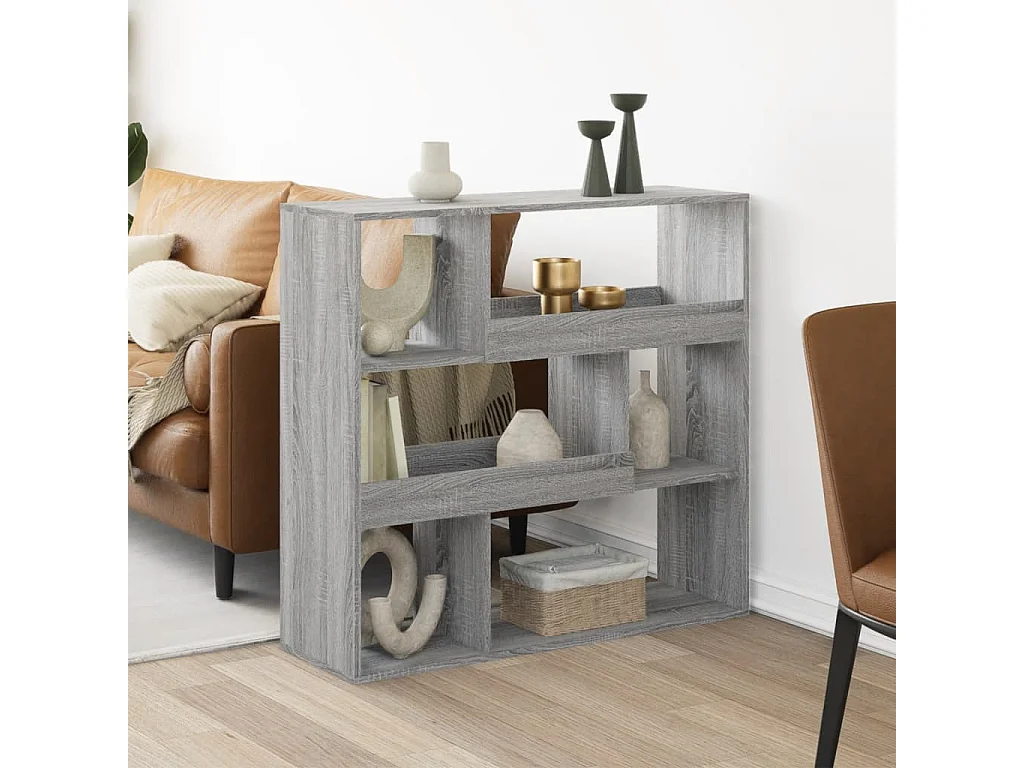 Libreria Grigio Sonoma 100x33x94,5 cm in Truciolato