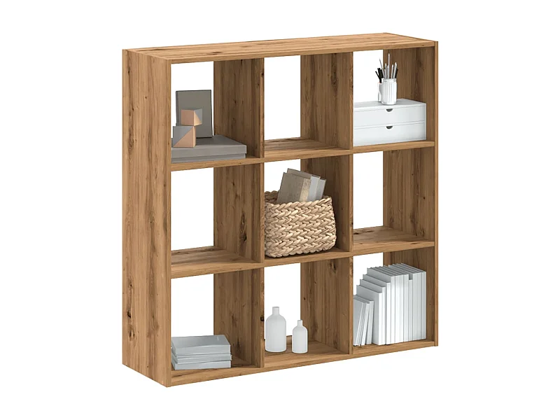 Libreria Rovere Artigianale 102x32x102 cm in Legno Multistrato