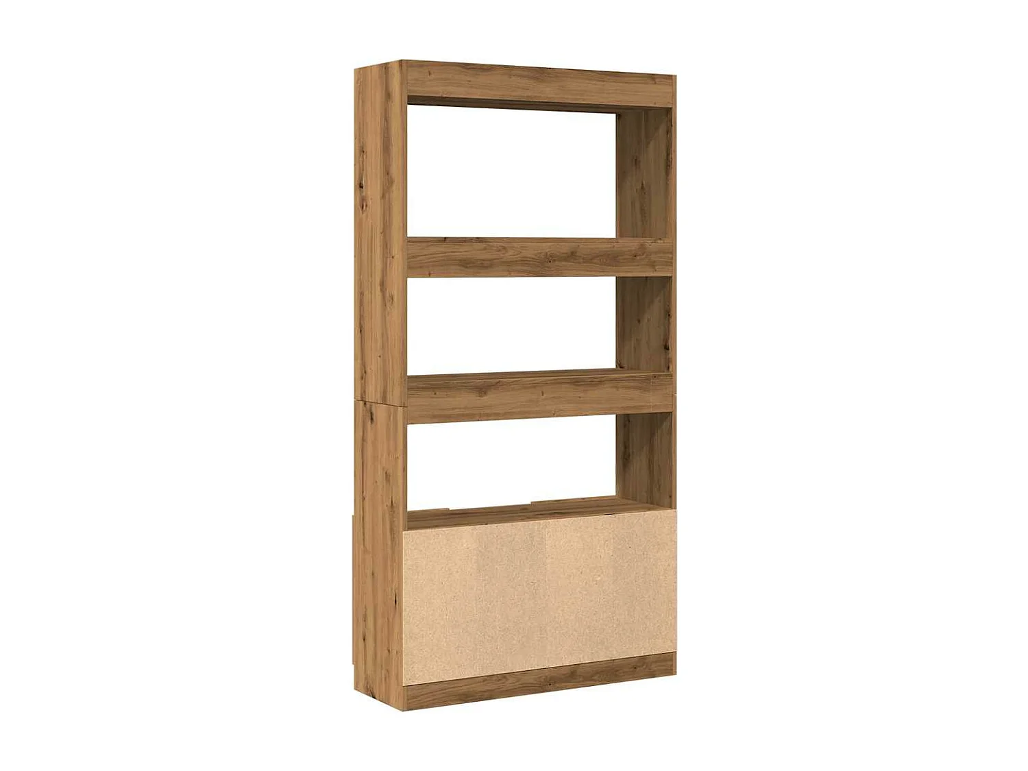 Kamerscherm 100x33x187,5 cm bewerkt hout wit