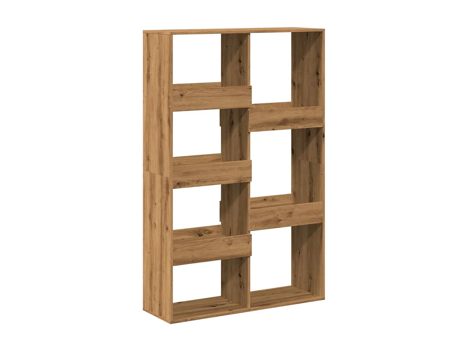 Bibliothèque chêne artisanal 100x33x155,5 cm bois d'ingénierie