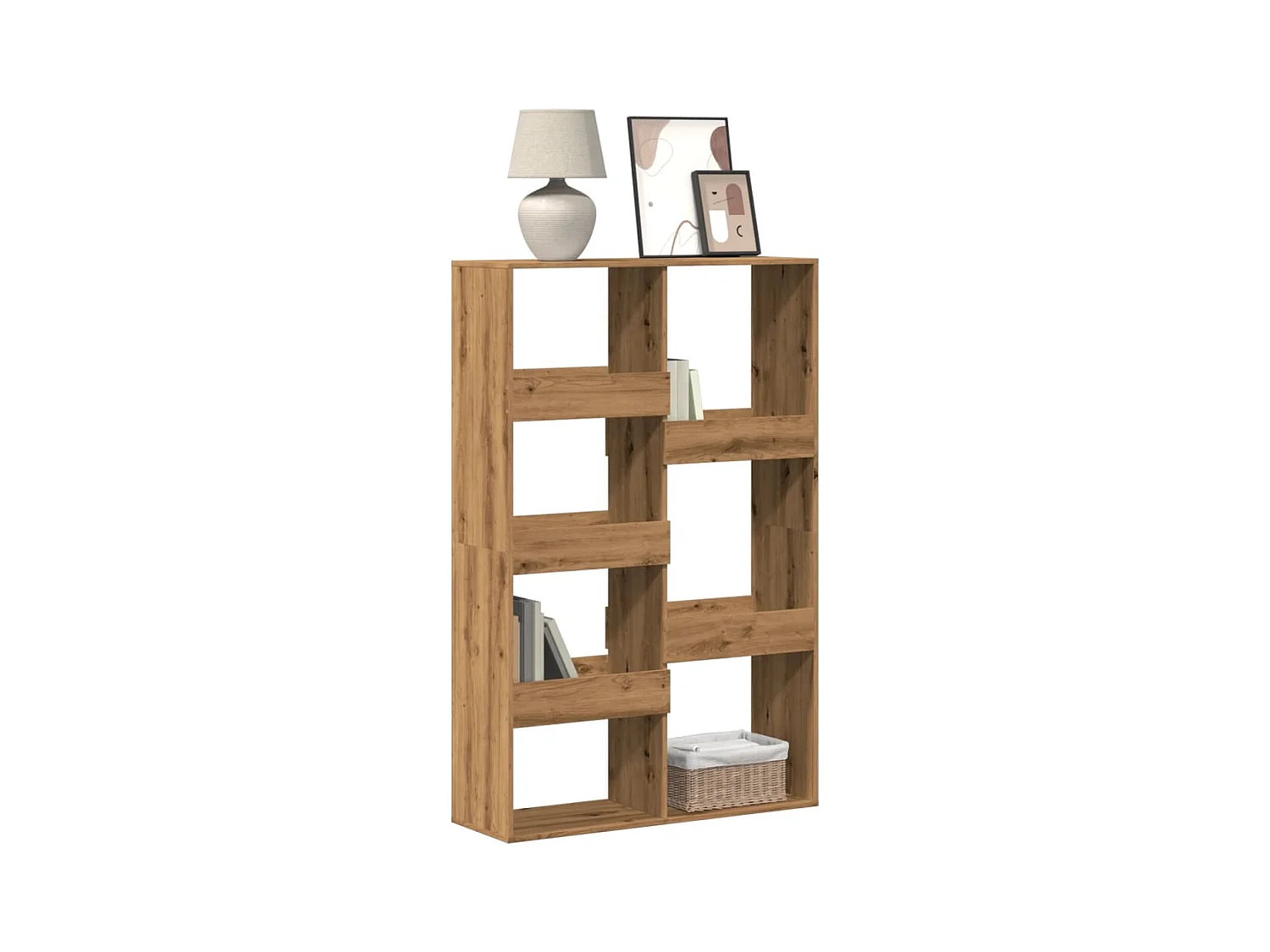 Libreria Rovere Artigianale 100x33x155,5cm in Legno Multistrato