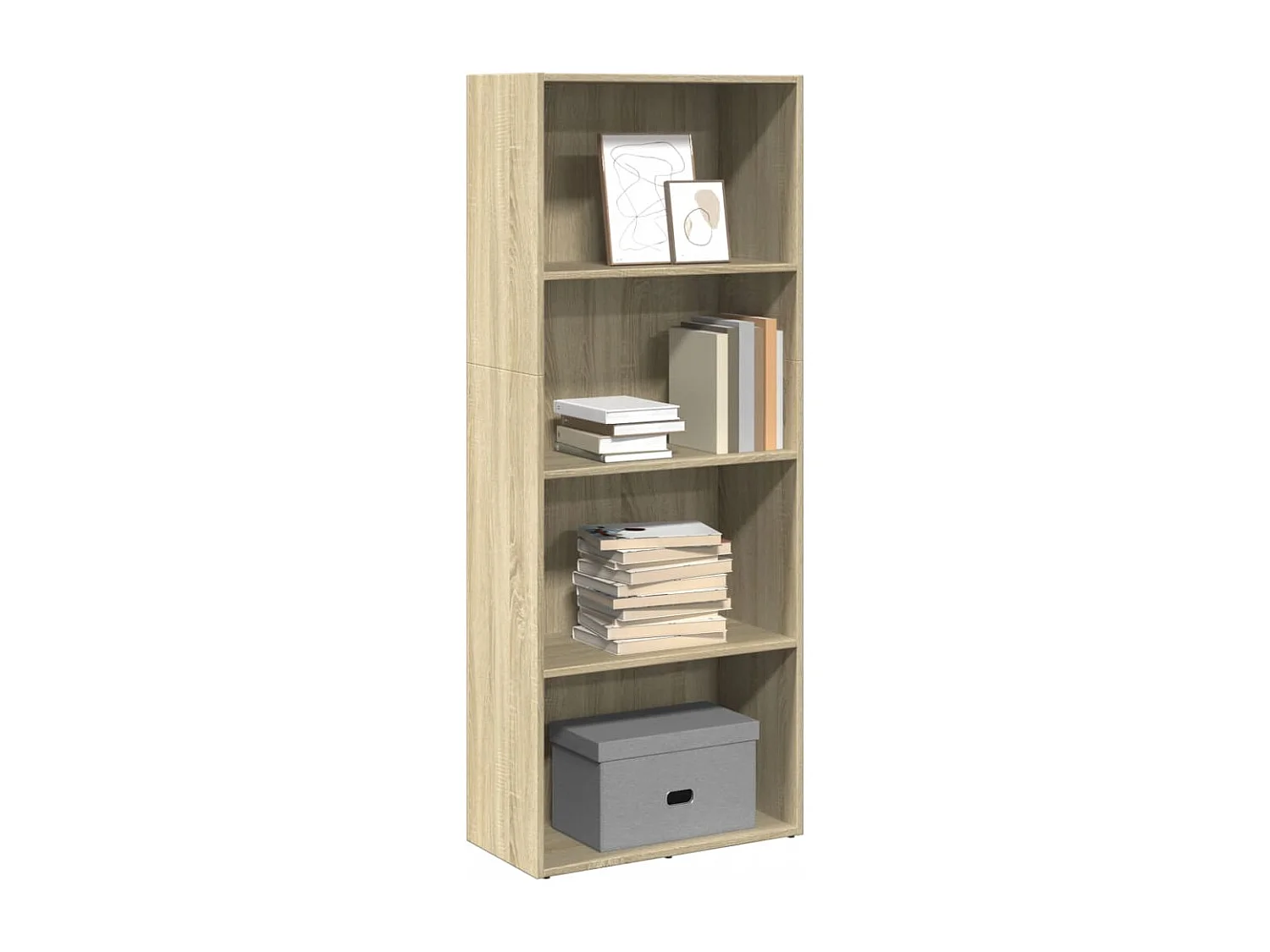 Libreria Rovere Sonoma 60x30x152 cm in Legno Multistrato