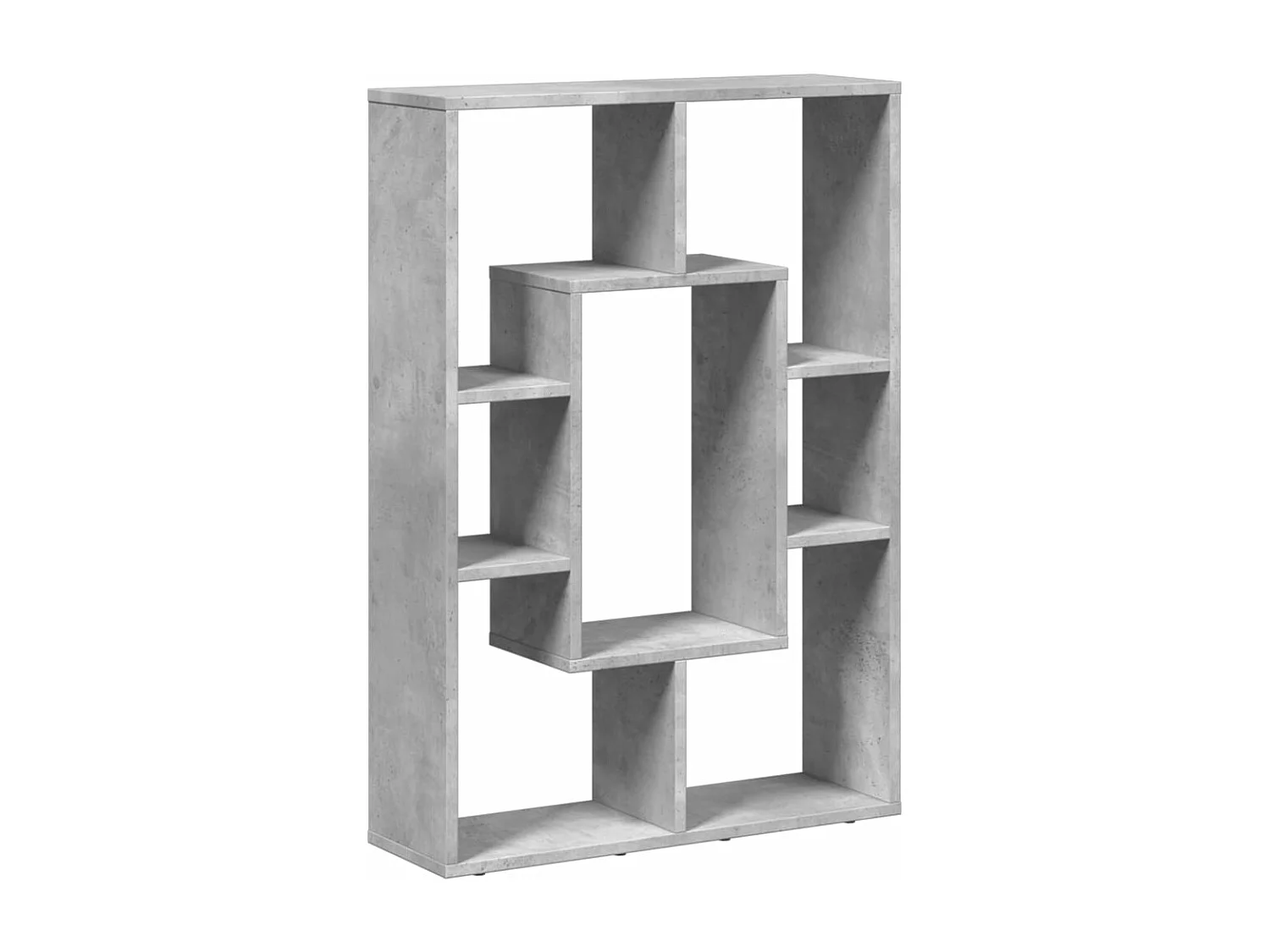 Estantería de madera de ingeniería gris hormigón 63x20x90 cm