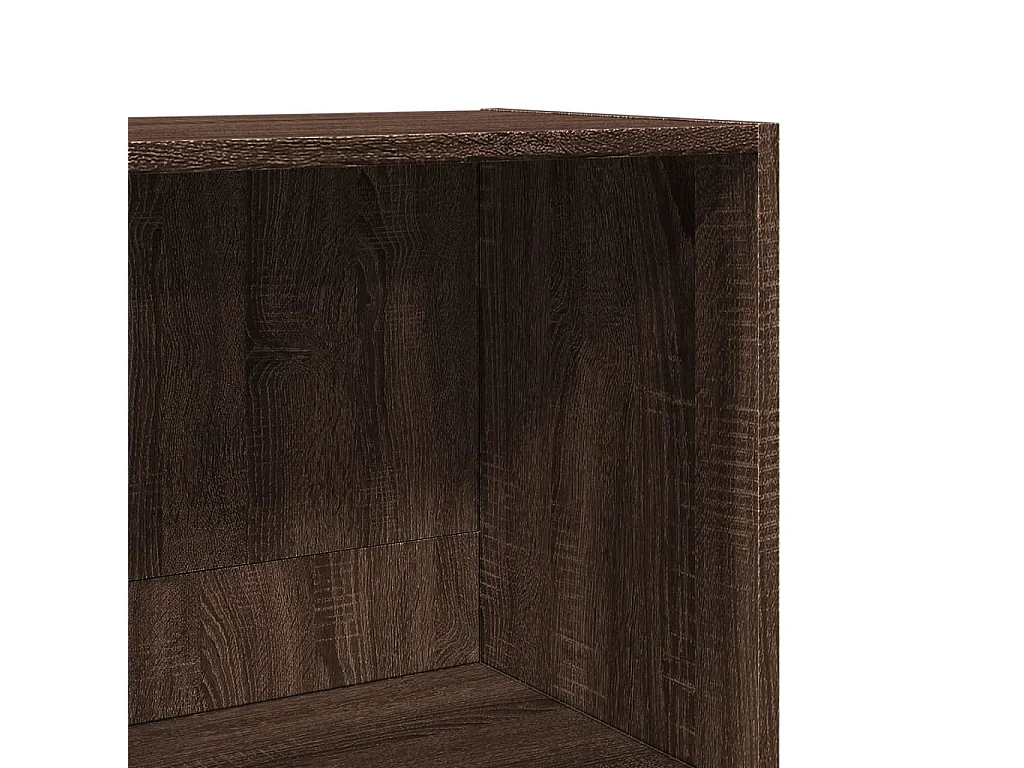 Estantería madera de ingeniería roble ahumado 40x30x152 cm