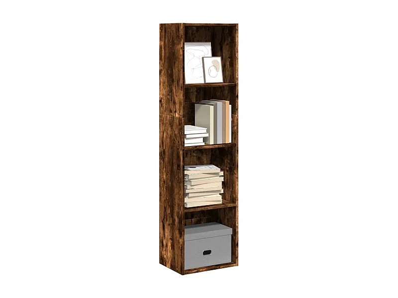 Libreria Rovere Fumo 40x30x152 cm in Legno Multistrato