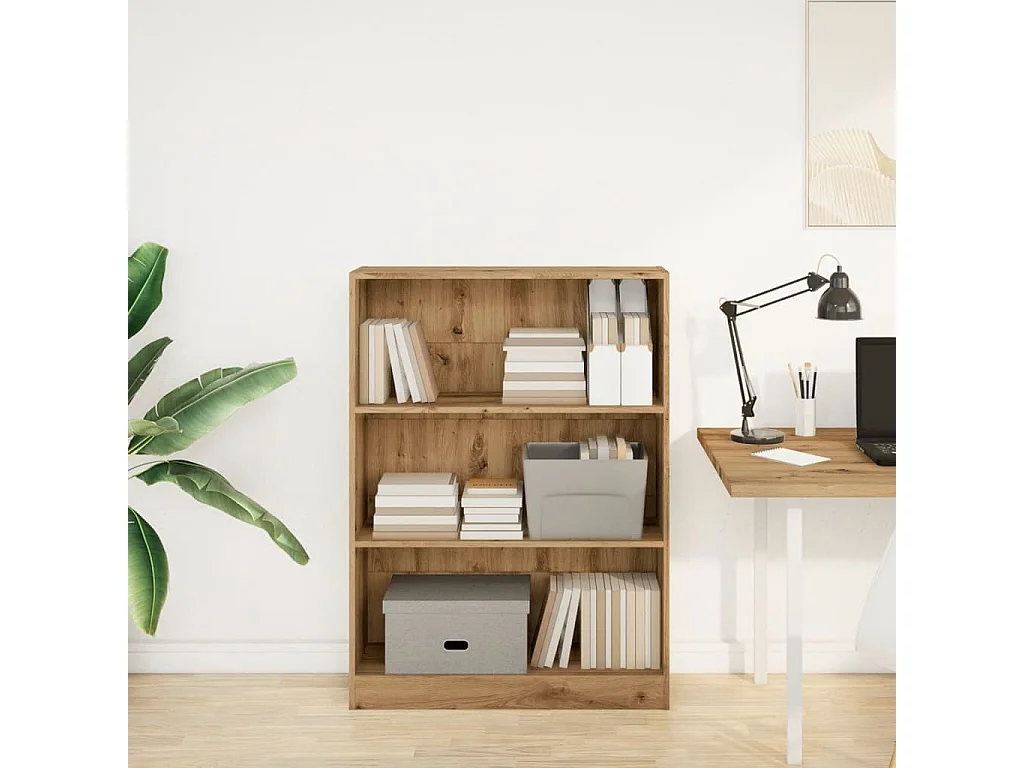 Libreria Rovere Artigianale 80x24x109 cm in Legno Multistrato