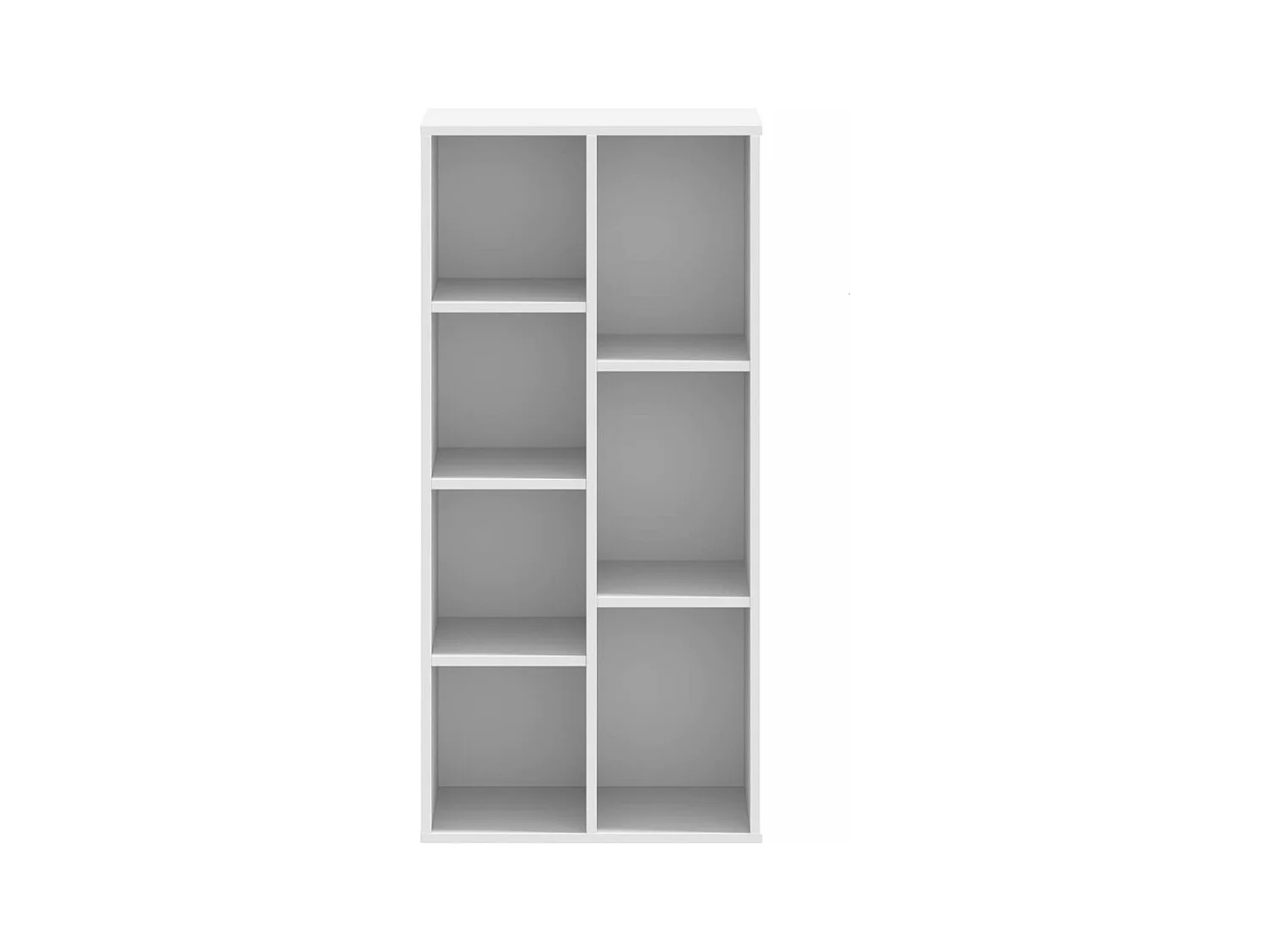 Bibliothèque blanc 50x25x105 cm bois d'ingénierie