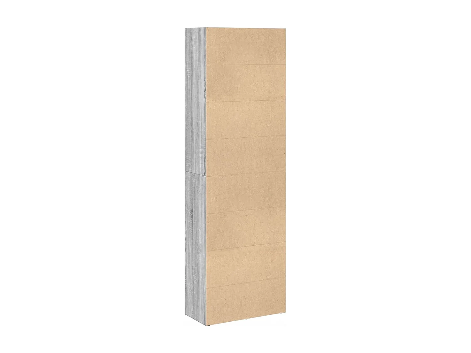 Bibliothèque gris béton 60x30x189 cm bois d'ingénierie