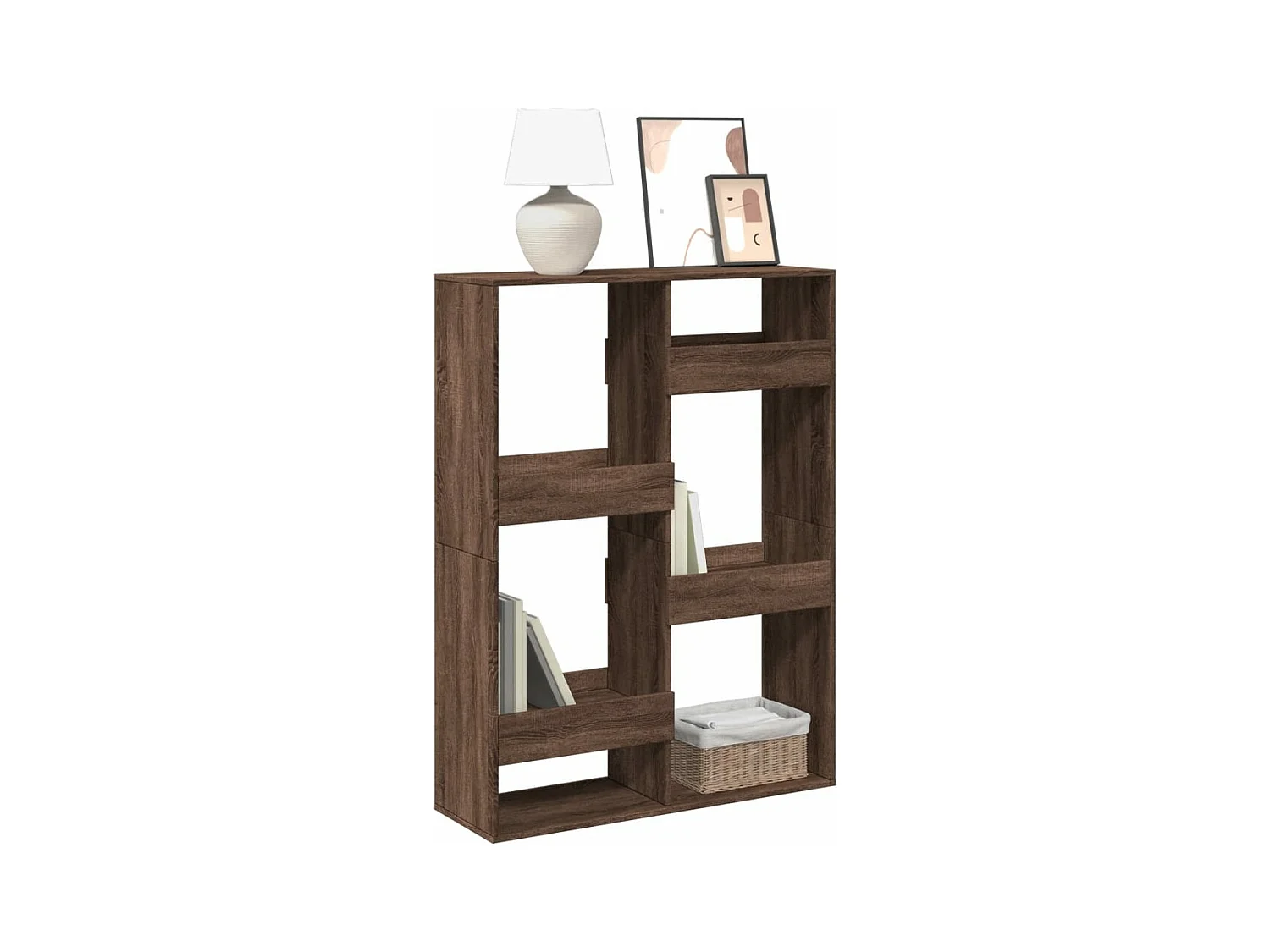 Bibliothèque chêne marron 100x33x135 cm bois d'ingénierie