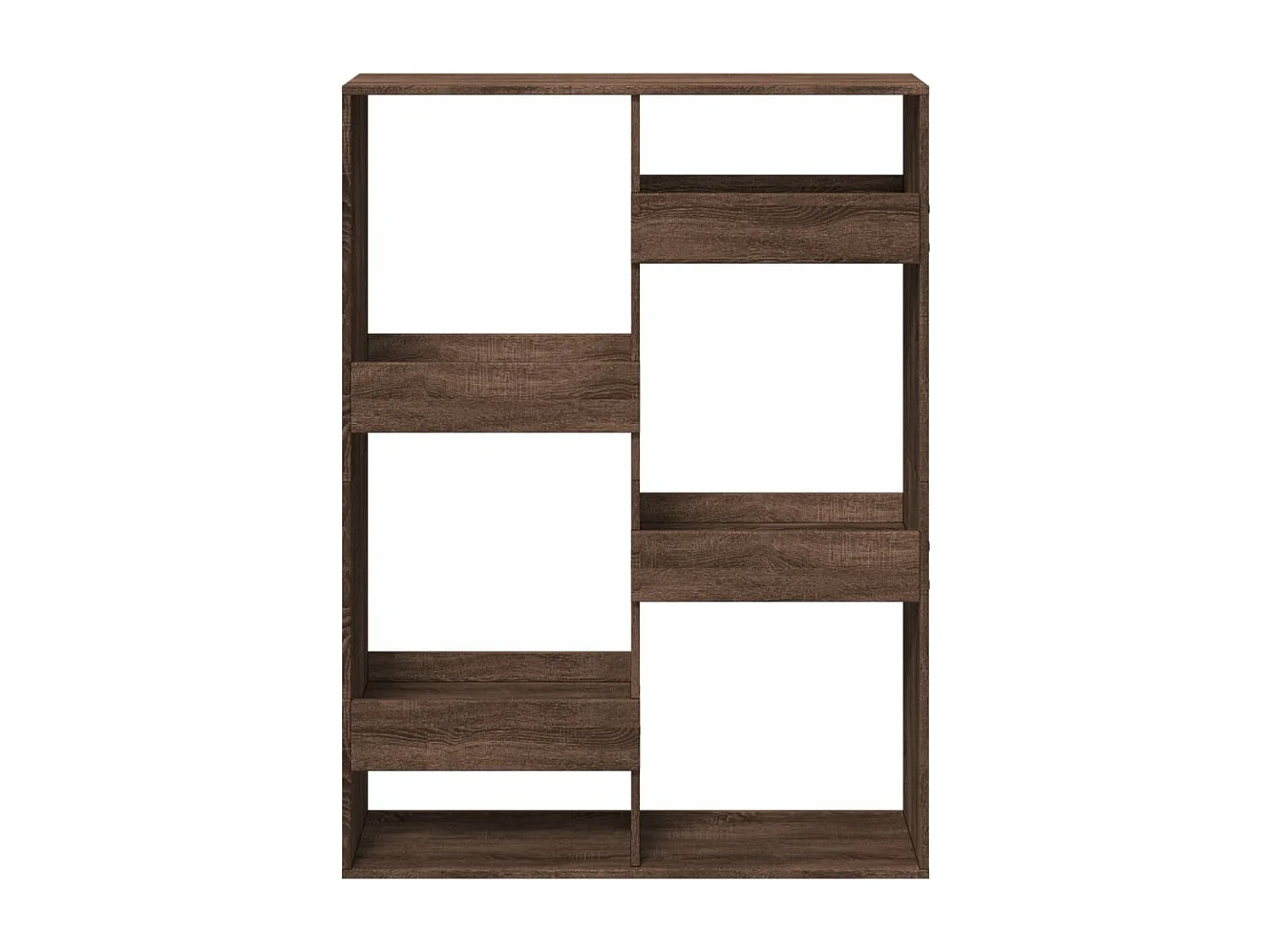 Estantería de madera de ingeniería marrón roble 100x33x135 cm