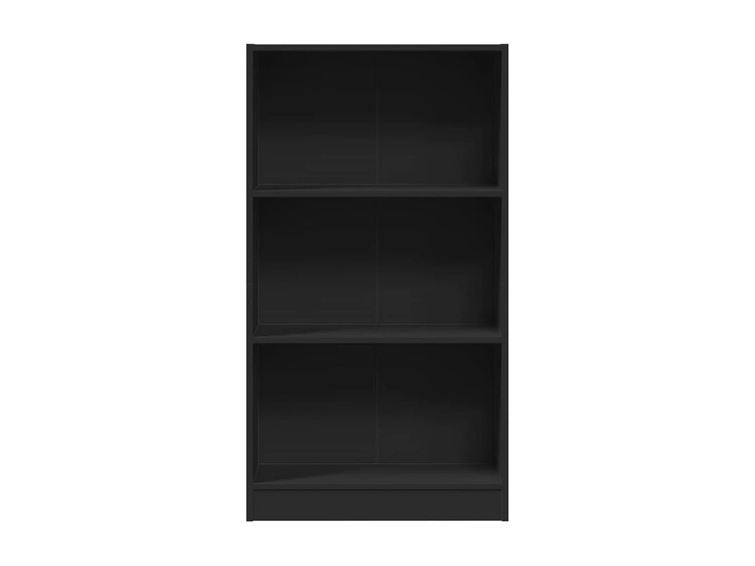 Boekenkast 60x24x109 cm bewerkt hout zwart