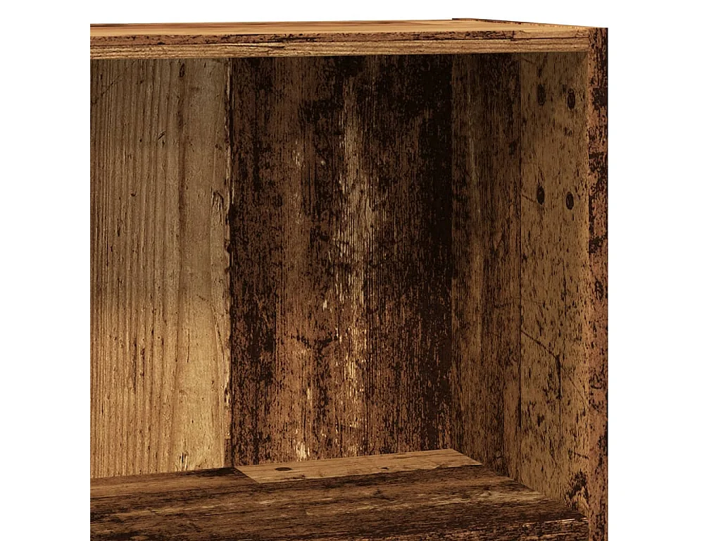 Bibliothèque noir 60x24x109 cm bois d'ingénierie