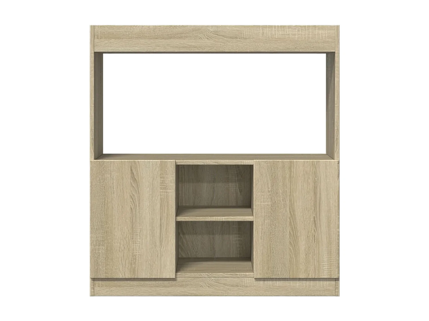 Highboard Sonoma-Eiche 92x33x100 cm Holzwerkstoff
