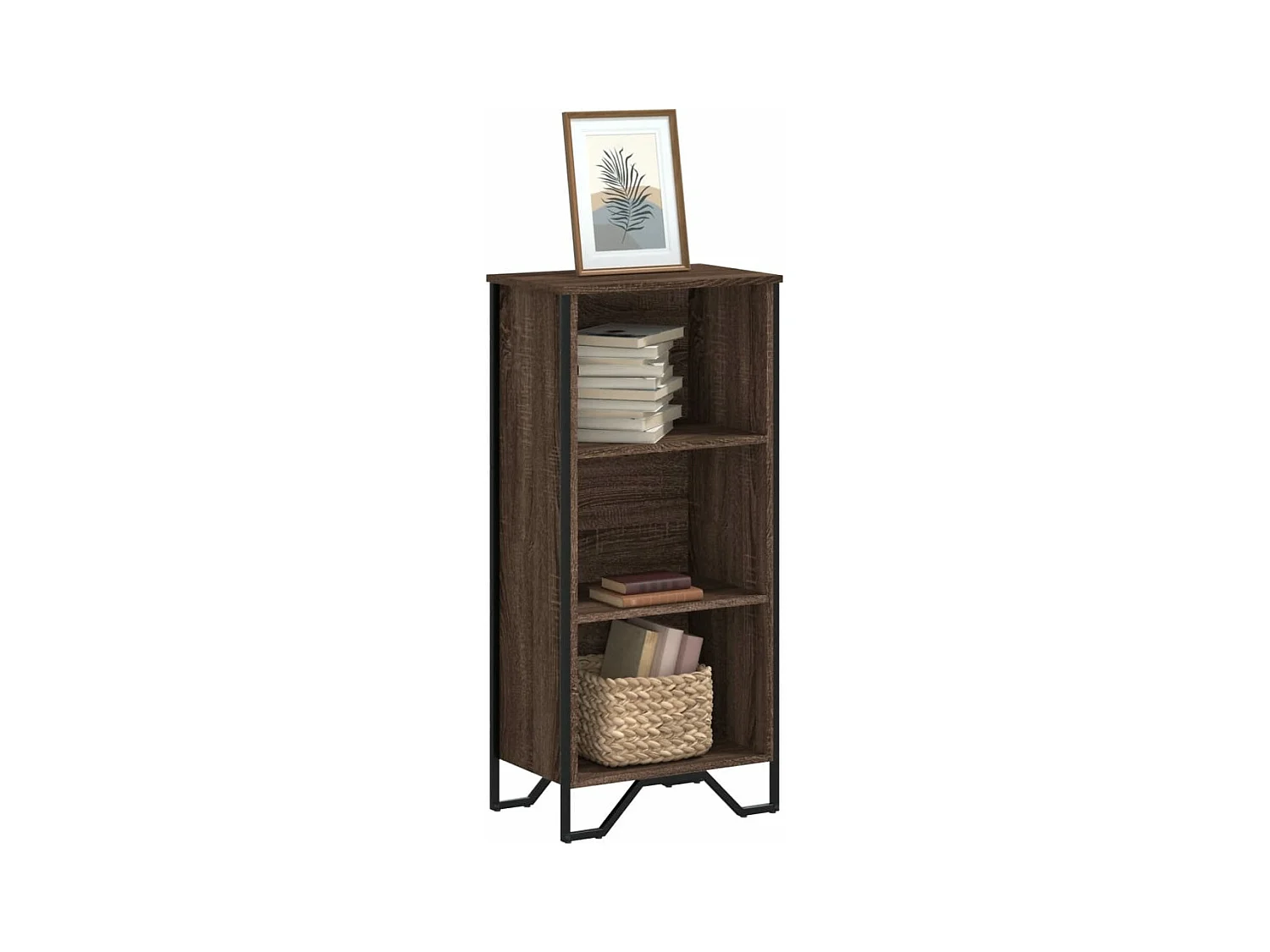 Libreria Rovere Marrone 50x31x106 cm in Legno Multistrato