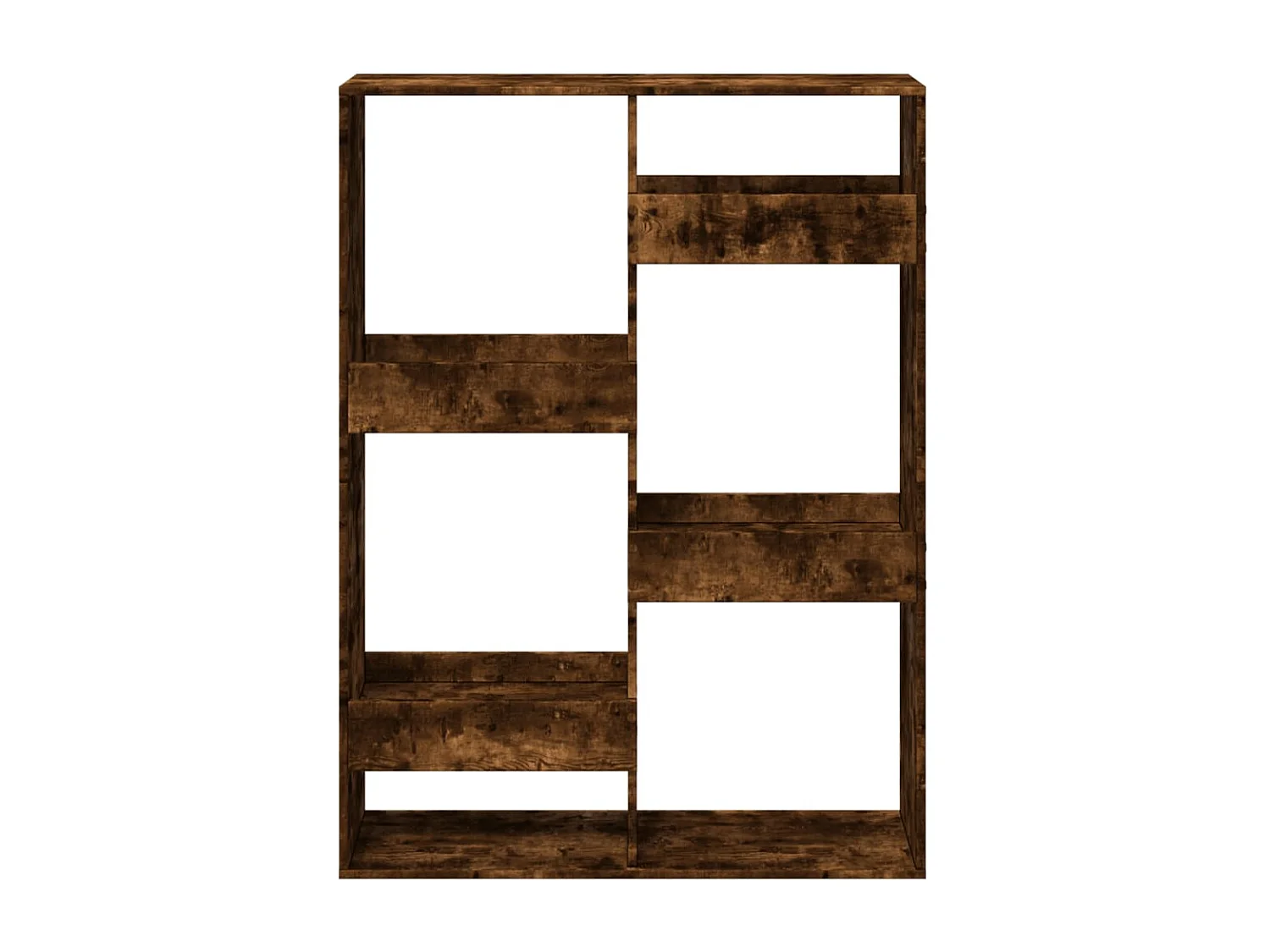 Cloison de séparation chêne fumé100x33x135 cm bois d'ingénierie