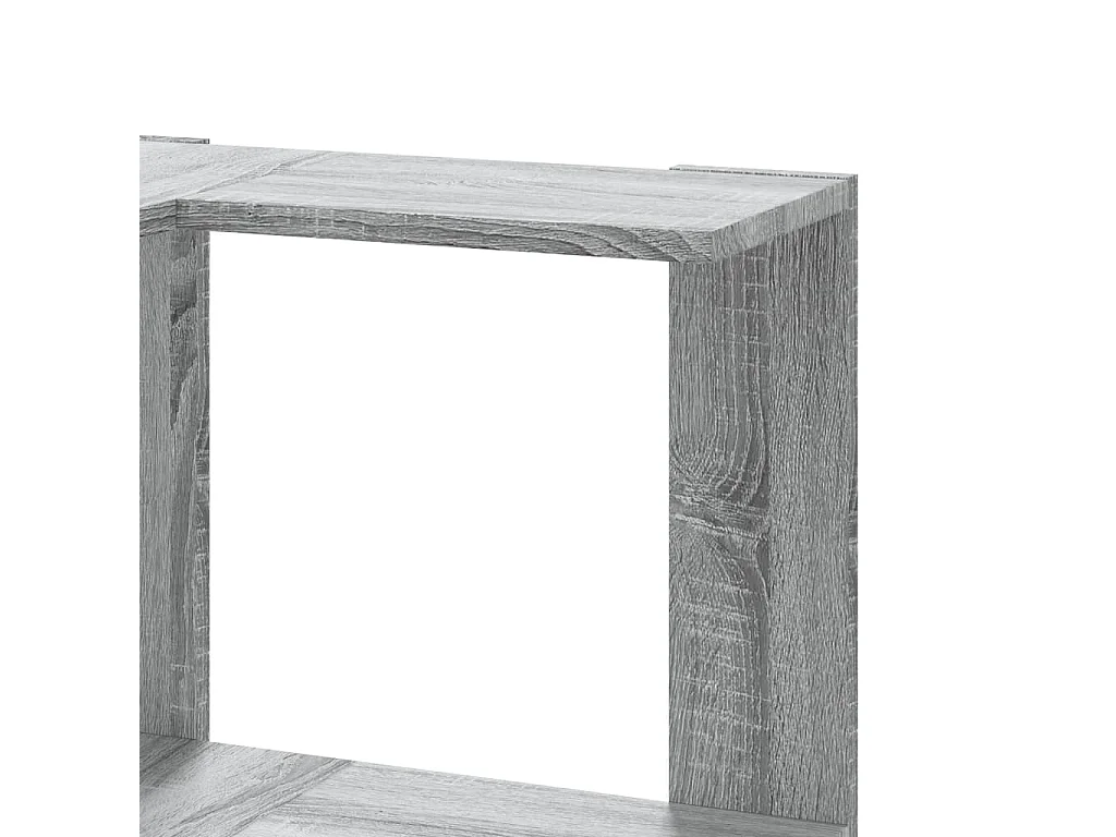 Bibliothèque chêne sonoma 102x32x102 cm bois d'ingénierie