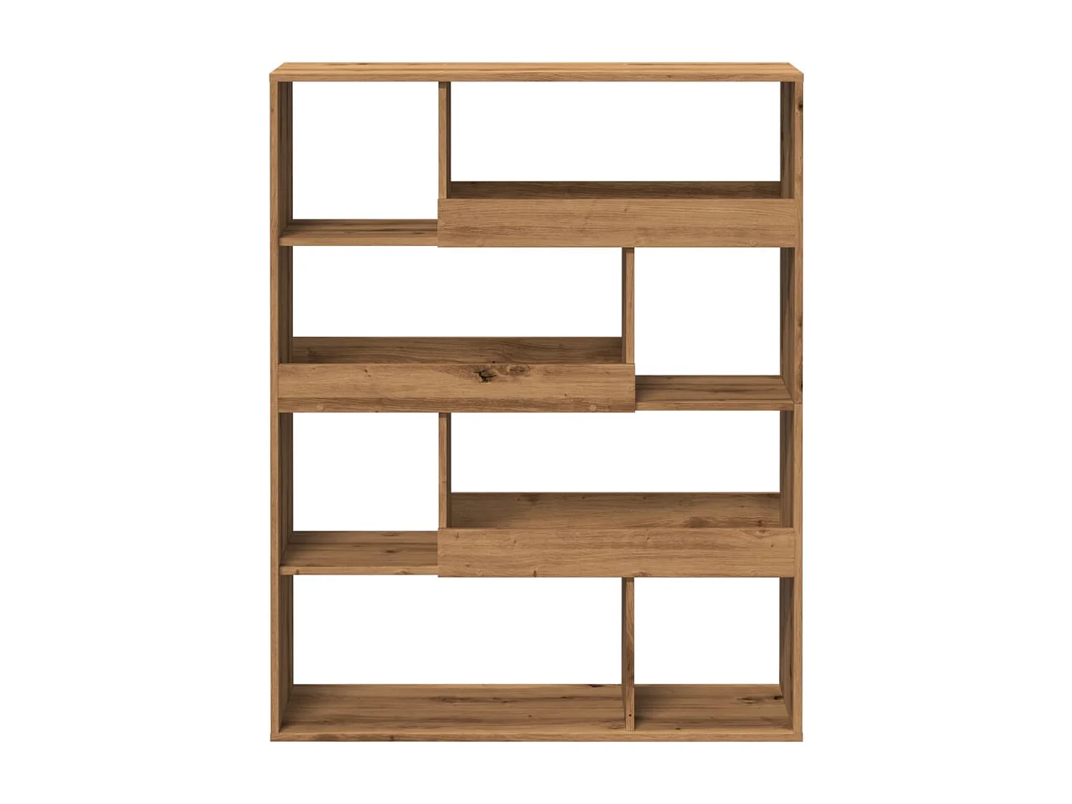 Bibliothèque chêne artisanal 100x33x125,5 cm bois d'ingénierie