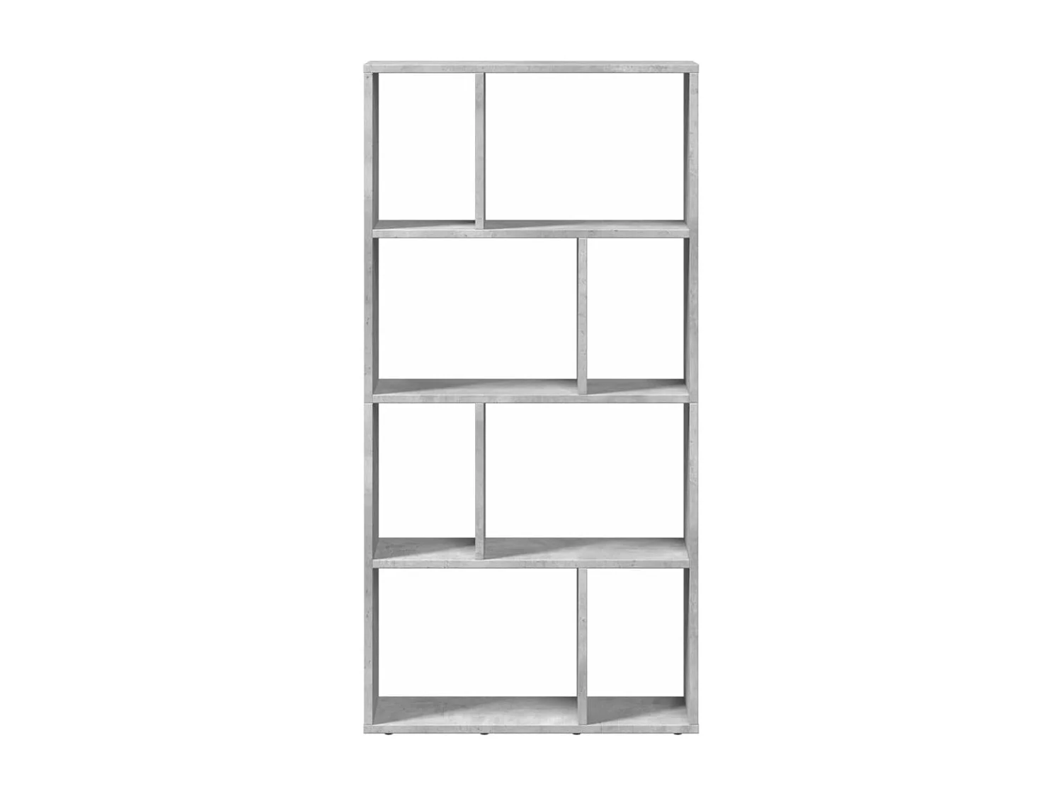 Bibliothèque gris béton 60x20x120 cm bois d'ingénierie