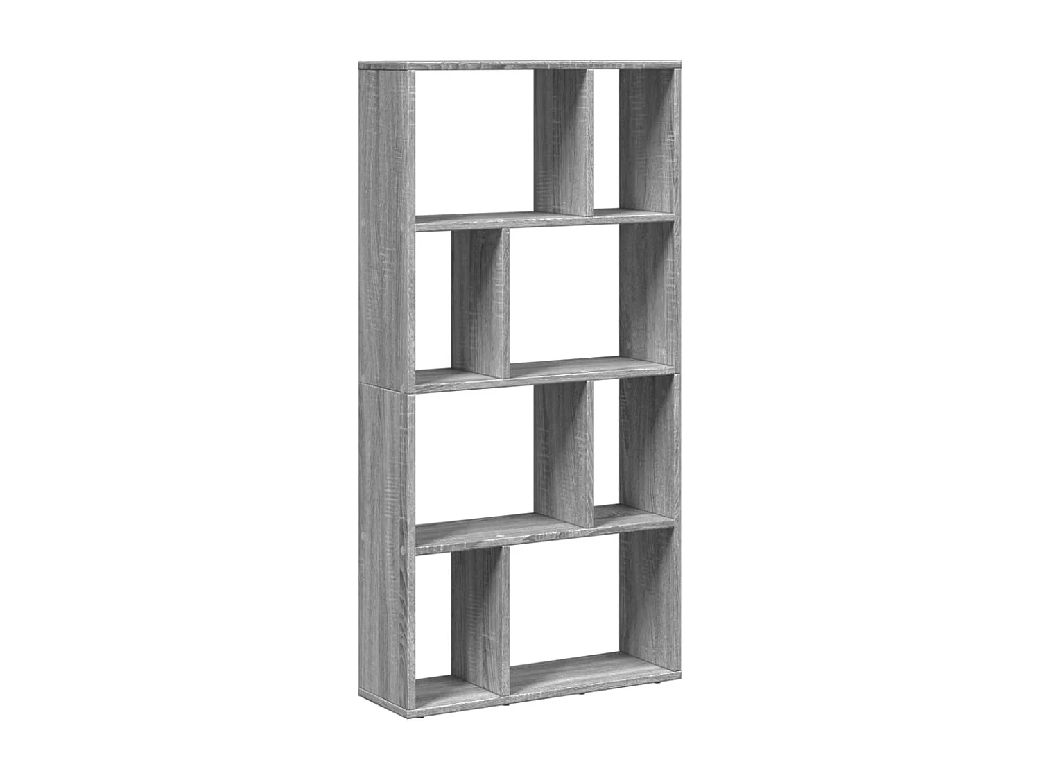 Bibliothèque gris béton 60x20x120 cm bois d'ingénierie